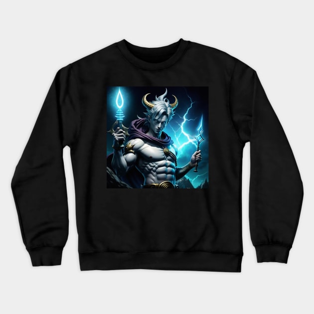 Magician God styled similar to Posiedon Crewneck Sweatshirt by karissabest